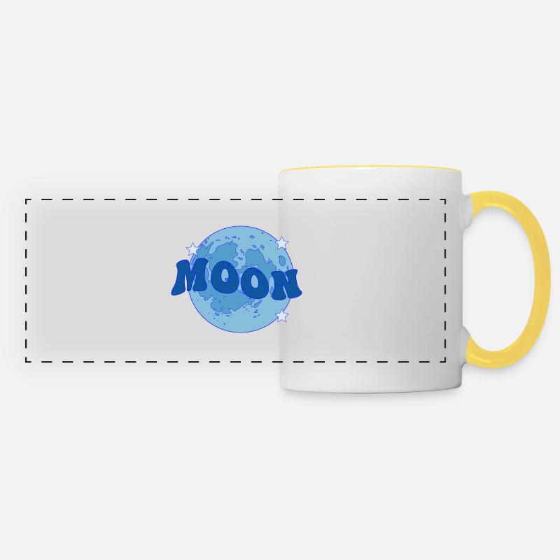 MOON - Panoramic Mug - white/yellow