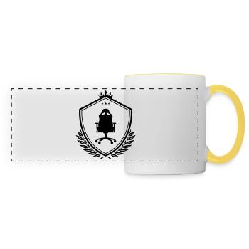 Gamer stuhl Wappen - Panoramatasse - Weiß/Gelb - Vorne