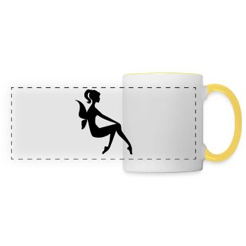 fata - Tazza panoramica - bianco/giallo - Fronte