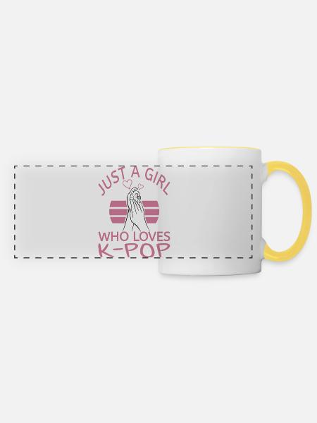 K-Pop - Panoramatasse - Weiß/Gelb