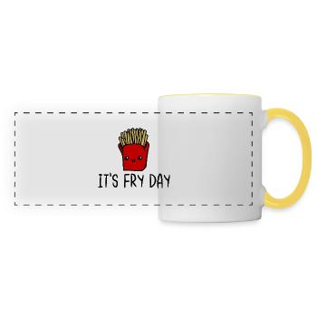It's Fry Day - Panoramic Mug - white/yellow - Front
