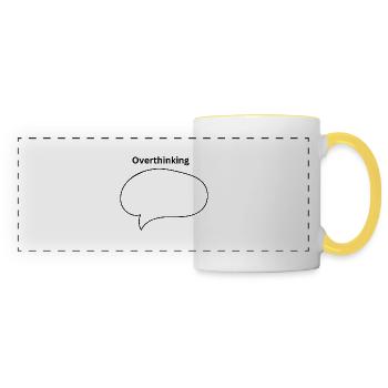 Overthinking - Panoramic Mug - white/yellow - Front