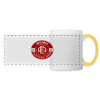 Avicarce Shop - Mug panoramique contrasté et blanc - blanc/jaune - Devant