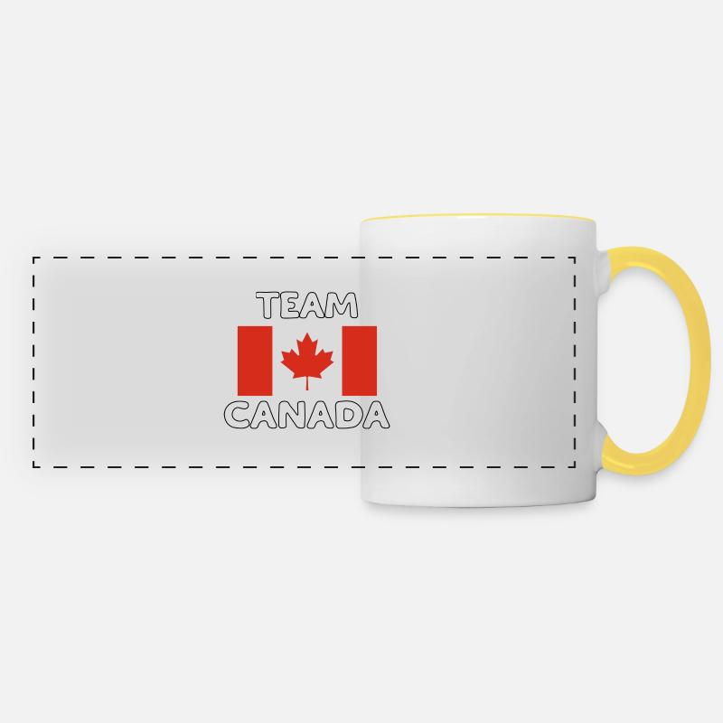 TEAM CANADA - Panoramic Mug - white/yellow