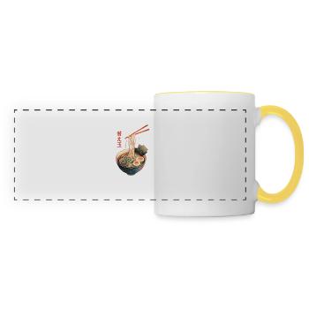 Authentische Ramen-Schalen-Kunst Authentic Ramen - Panoramatasse - Weiß/Gelb - Vorne