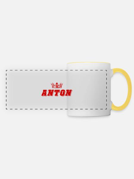 Anton - Panoramatasse - Weiß/Gelb