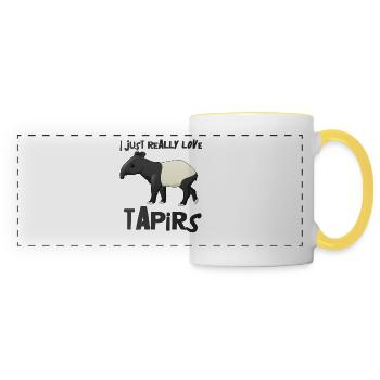 Tapir - Panoramatasse - Weiß/Gelb - Vorne