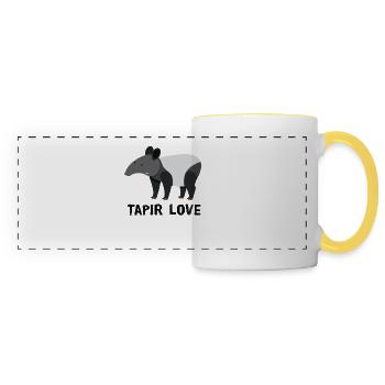 Tapir - Panoramatasse - Weiß/Gelb - Vorne