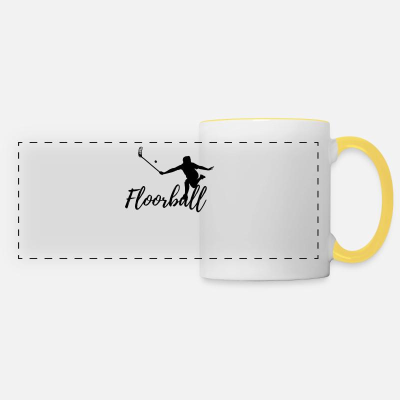Floorball - Panoramic Mug - white/yellow