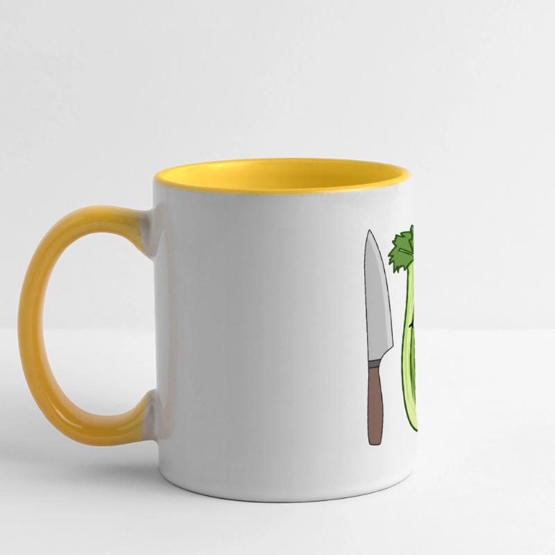 Celery vegetables celery celery kitchen knife chef Panoramic Mug