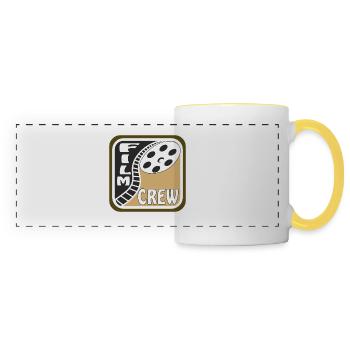 FILM REEL CINEMA FILM CREW - Panoramic Mug - white/yellow - Front