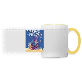 MARINE BIOLOGY - Panoramic Mug - white/yellow - Front