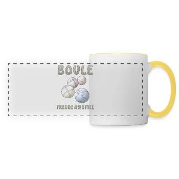 BOULE FREUDE AM SPIEL - Panoramatasse - Weiß/Gelb - Vorne