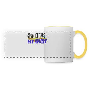 HANNOVER MY SPIRIT - Panoramic Mug - white/yellow - Front