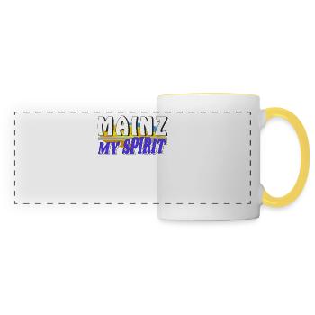 MAINZ MY SPIRIT - Panoramic Mug - white/yellow - Front