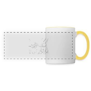 Some Bunny Is Going To Be A Big Brother - Panoramic Mug - white/yellow - Front