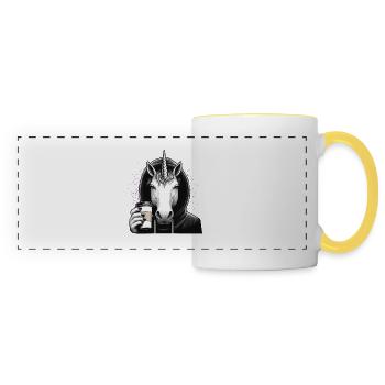 Good morning very thin ice - Panoramic Mug - white/yellow - Front