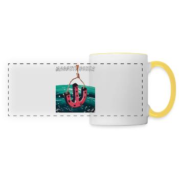 MAGNET FISCHER - Panoramatasse - Weiß/Gelb - Vorne