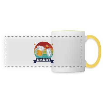 First Time Daddy 2028 - Panoramic Mug - white/yellow - Front