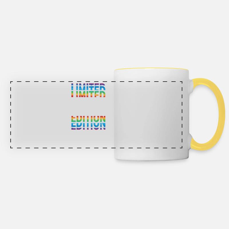 Edition limitée 1969 - Mug panoramique contrasté et blanc - blanc/jaune