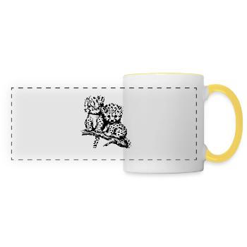 cheetah - Panoramic Mug - white/yellow - Front