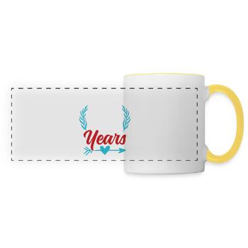 30 years birthday - Panoramic Mug - white/yellow - Front
