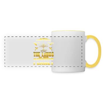 nature conservation environmental protection - Panoramic Mug - white/yellow - Front