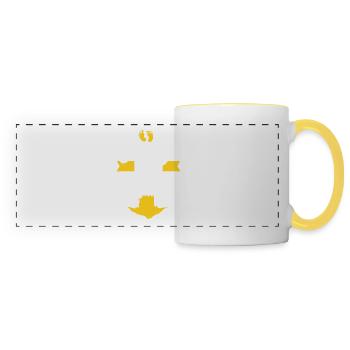 baby on board - Panoramic Mug - white/yellow - Front