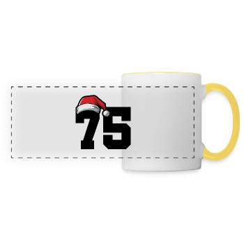 75 Number Christmas - Panoramic Mug - white/yellow - Front
