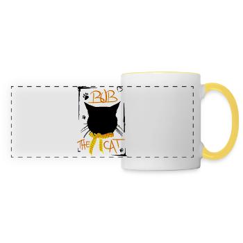 BOB DER STREUNER I BOB THE CAT - Mug panoramique contrasté et blanc - blanc/jaune - Devant