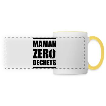 Zero Waste Mama - Panoramatasse - Weiß/Gelb - Vorne