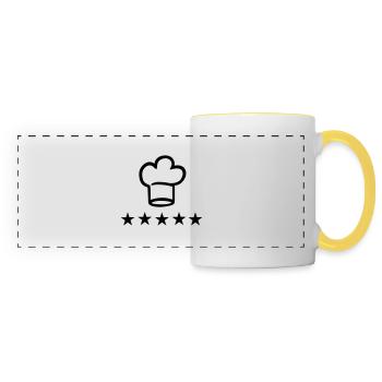 Cook - Mug panoramique contrasté et blanc - blanc/jaune - Devant