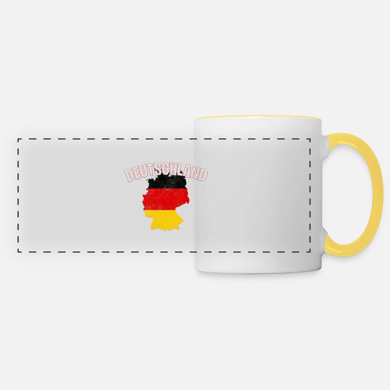 Deutschland - Panoramatasse - Weiß/Gelb