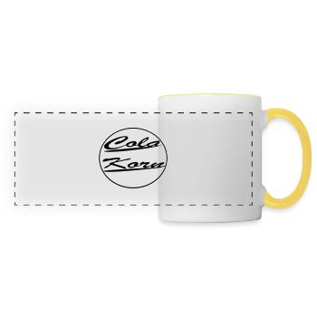 Cola Grain round - Panoramic Mug - white/yellow - Front