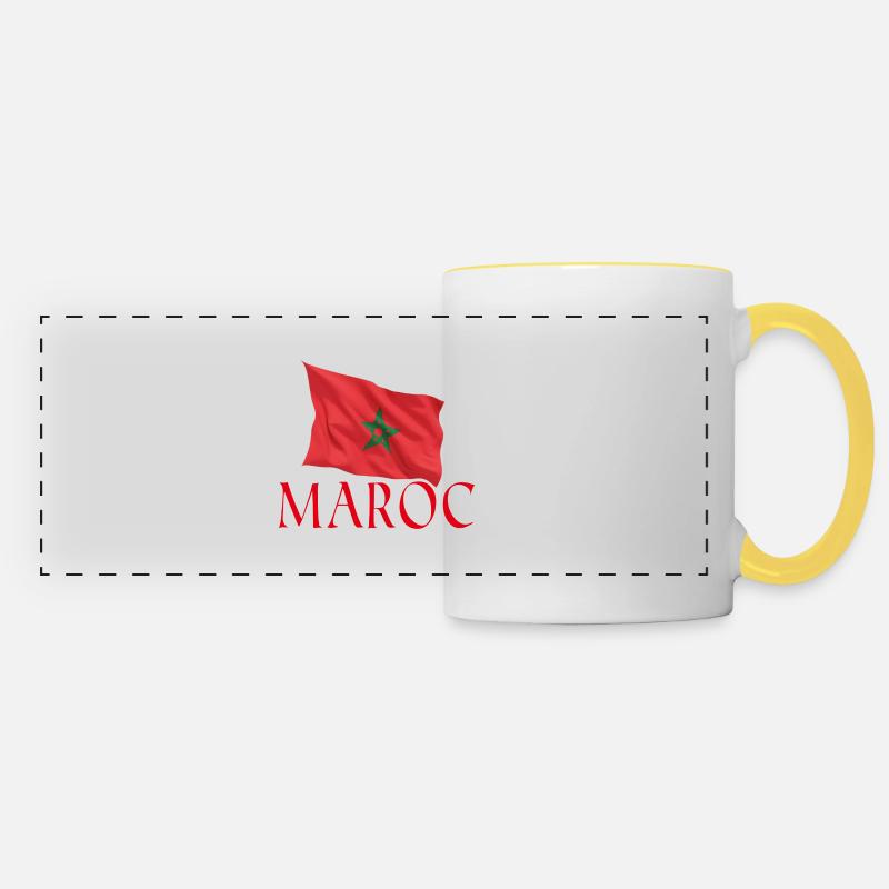 Morocco - Panoramic Mug - white/yellow