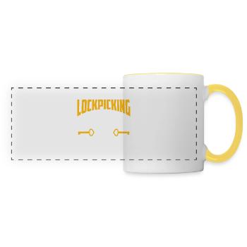 Lockpicking Because Kicking Down Doors Lockpicker - Panoramatasse - Weiß/Gelb - Vorne
