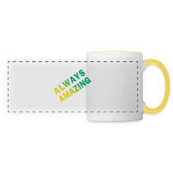 Toujours incroyable - Mug panoramique contrasté et blanc - blanc/jaune - Devant