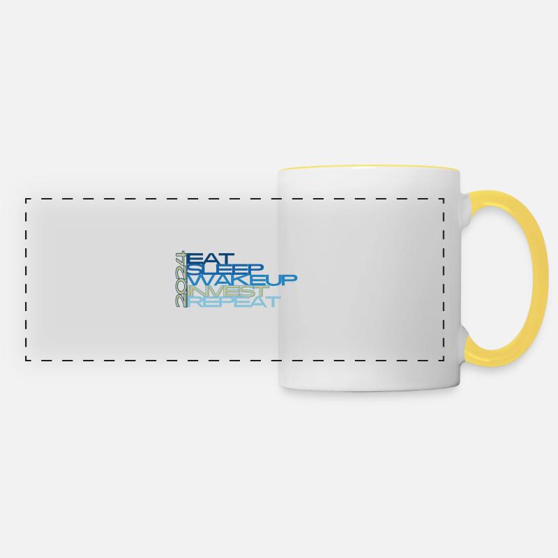 Resolutions 2024 - Panoramic Mug - white/yellow