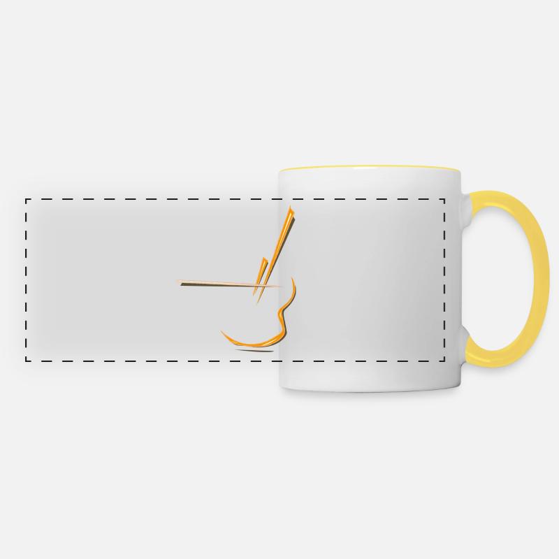 Cello - Panoramic Mug - white/yellow