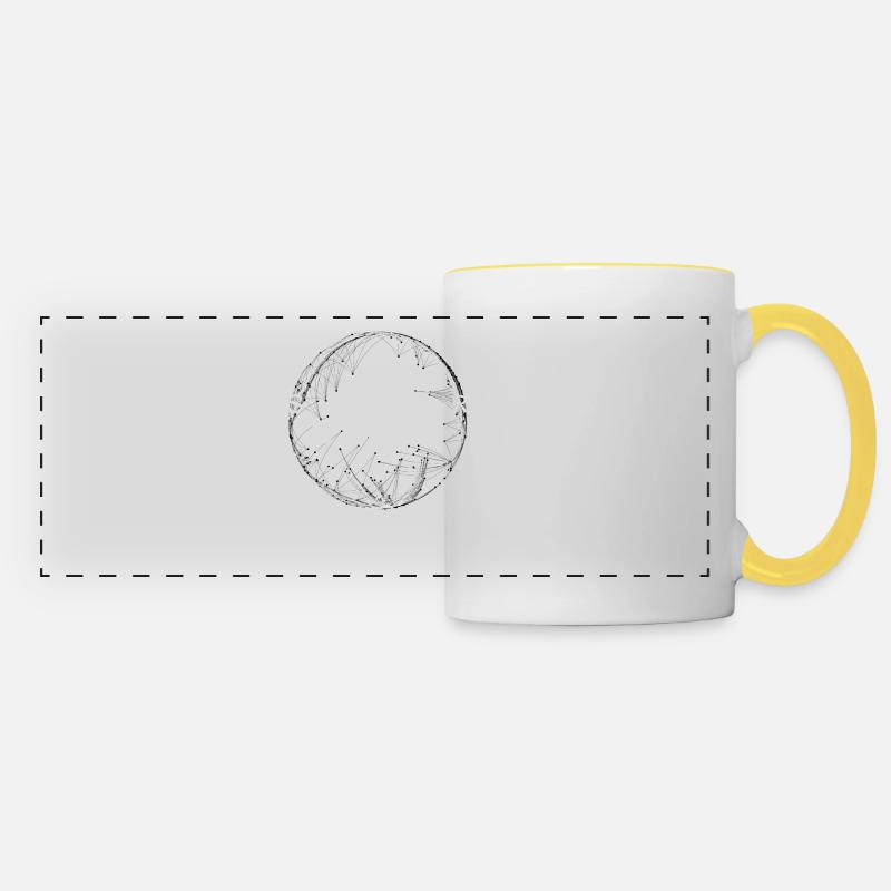 superdad - Mug panoramique contrasté et blanc - blanc/jaune