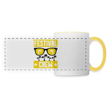 Festival Crew - Panoramic Mug - white/yellow - Front