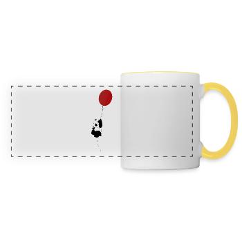 Panda - Panoramic Mug - white/yellow - Front