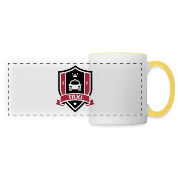 Taxi - Panoramic Mug - white/yellow - Front