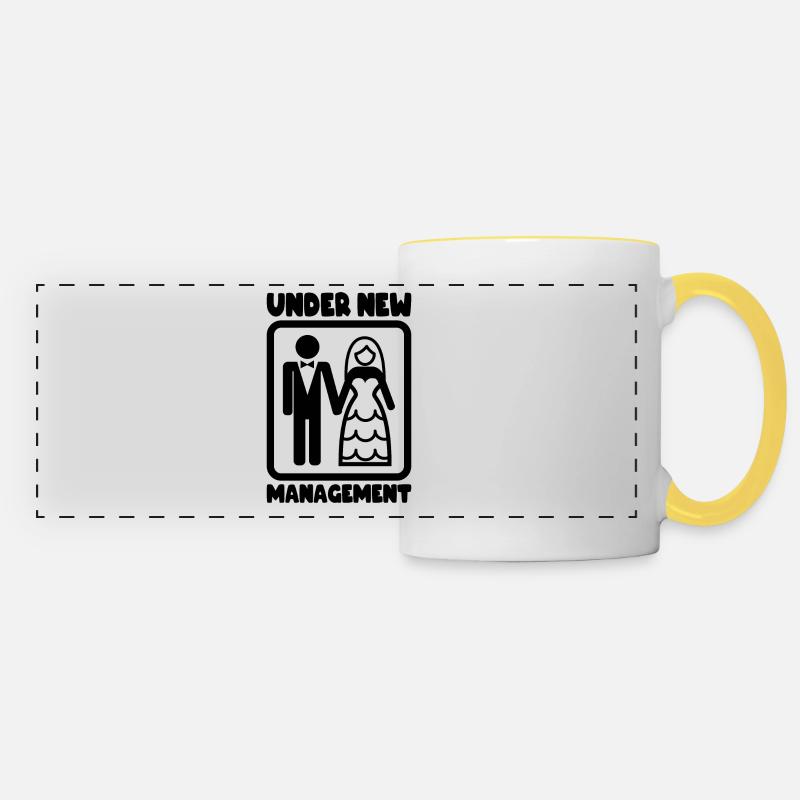 Wedding - Panoramic Mug - white/yellow