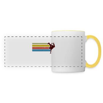 break dancing - Panoramic Mug - white/yellow - Front