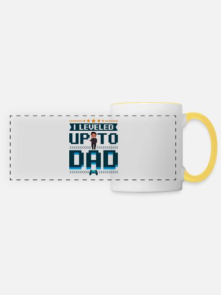Gamer Dad - Panoramatasse - Weiß/Gelb