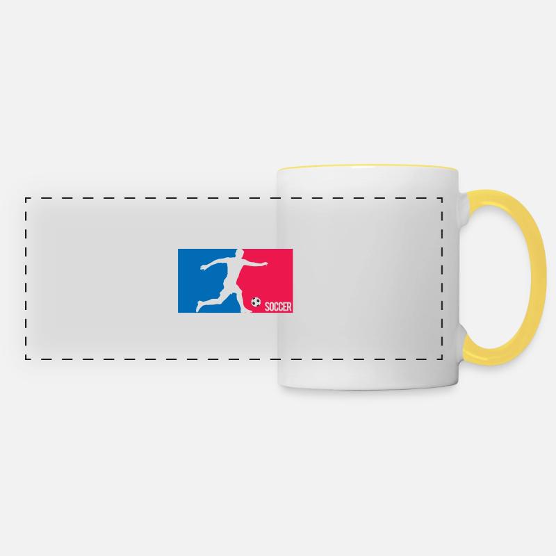 Soccer | Soccer - Panoramic Mug - white/yellow