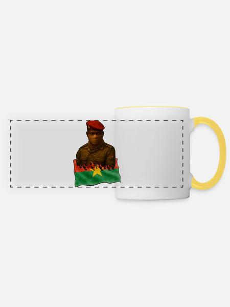Burkina Faso Echos | 2025 Kunstwerke - Panoramatasse - Weiß/Gelb