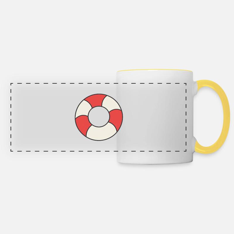 Floats - Panoramic Mug - white/yellow
