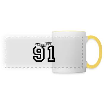 banlieue 91 - Panoramic Mug - white/yellow - Front